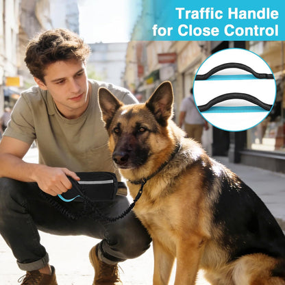Professional Hands-Free Bungee Dog Leash for Large Breeds - Waist Leash for Comfortable Dog Walking
