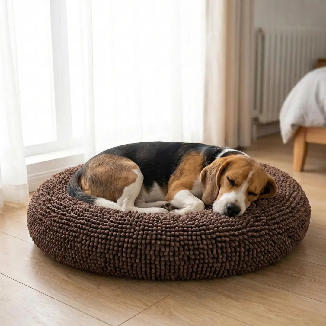 Muddy Mat Cloud K-9 Chenille Round Pet Bed