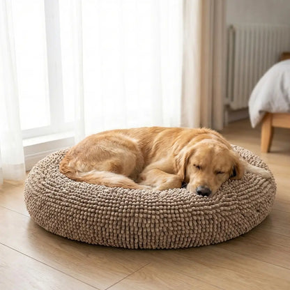 Muddy Mat Cloud K-9 Chenille Round Pet Bed