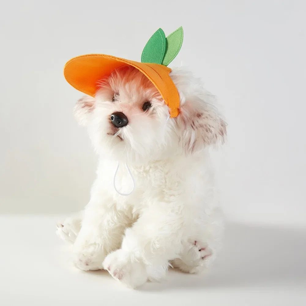 Adjustable Breathable Dog Baseball Cap with Ear Holes - Parent-Child Pet Sun Hat for Hiking