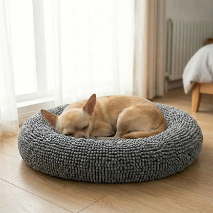Muddy Mat Cloud K-9 Chenille Round Pet Bed