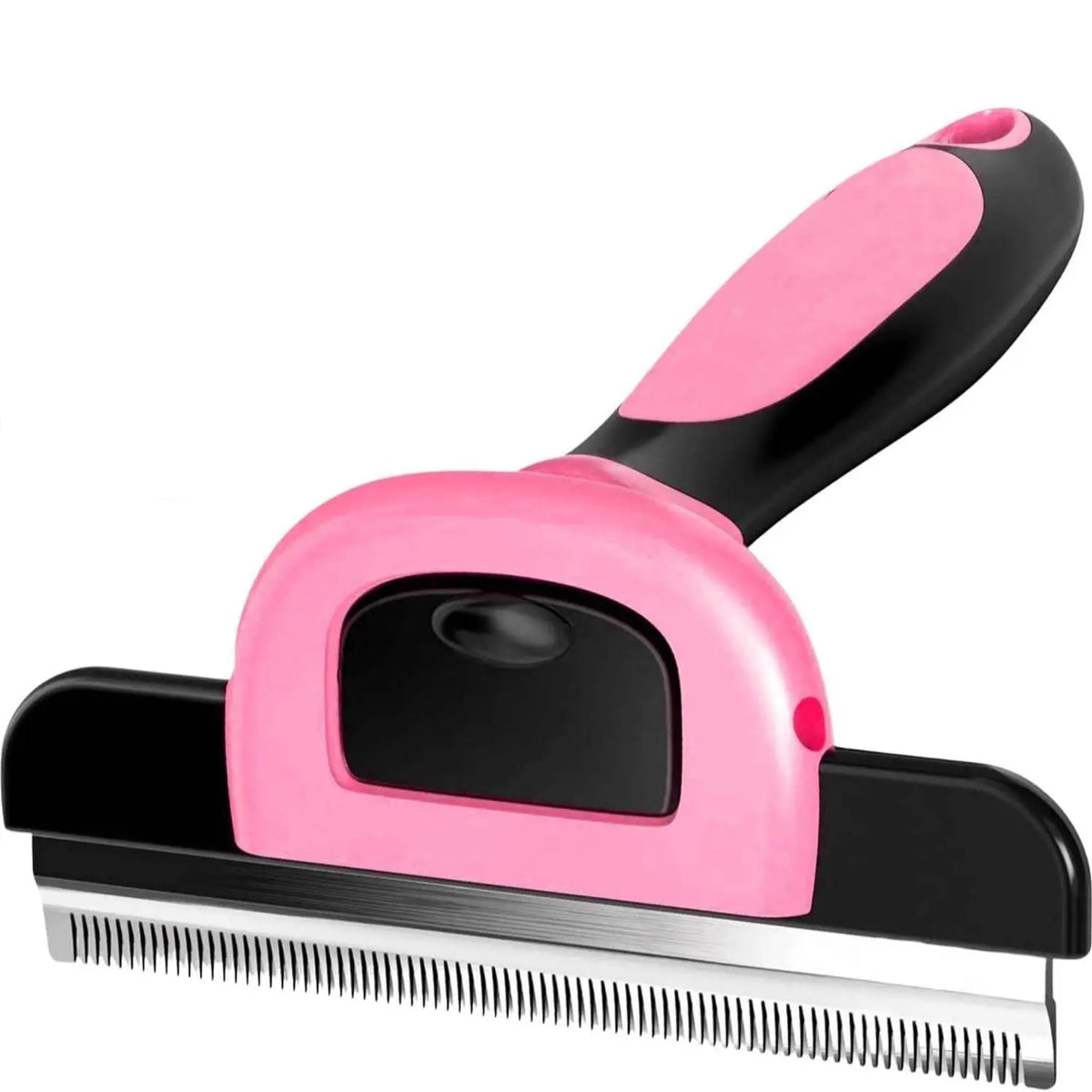 Double-Sided Pet Deshedding Brush - Gentle Undercoat Rake Comb for Dogs and Cats, Minimizes Shedding and Loose Fur
