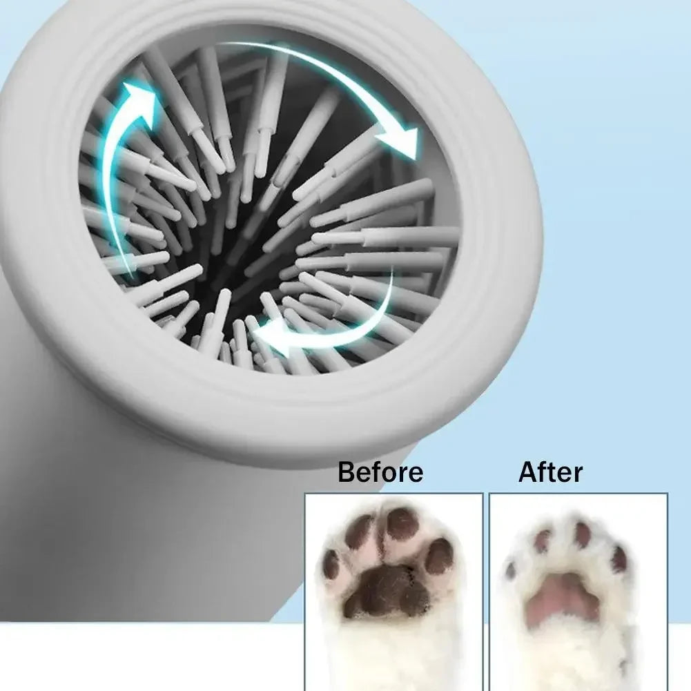 Electric Automatic Dog Paw Cleaner and Massager - USB Rechargeable Foot Washer for Small to Large Dogs
