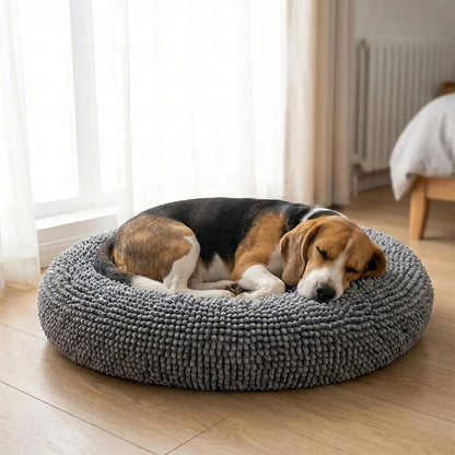 Muddy Mat Cloud K-9 Chenille Round Pet Bed