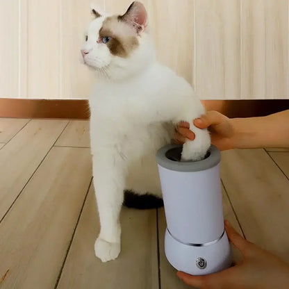 Electric Automatic Dog Paw Cleaner and Massager - USB Rechargeable Foot Washer for Small to Large Dogs