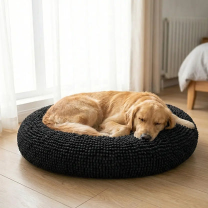Muddy Mat Cloud K-9 Chenille Round Pet Bed