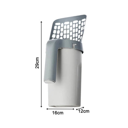 Cat Litter Scoop with Refill - Reusable Pet Cleaning Tool for Cat Waste Management