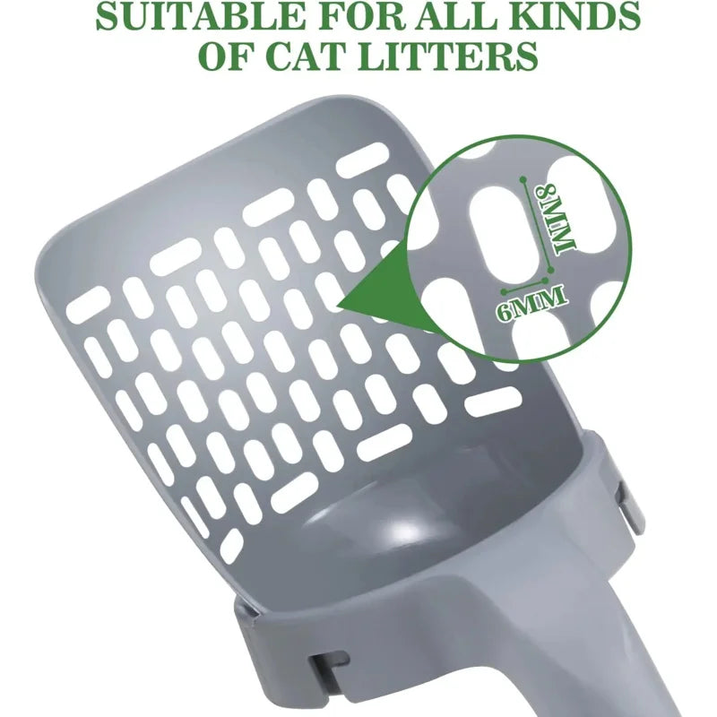 Cat Litter Scoop with Refill - Reusable Pet Cleaning Tool for Cat Waste Management