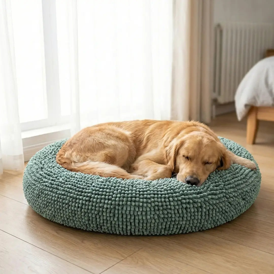 Muddy Mat Cloud K-9 Chenille Round Pet Bed